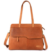 Benthill Handtasche Damen Leder | Businesstasche aus weichem hochwertigem Rindsleder | Vintage Laptop-Tasche | Henkeltasche Groß | Schultertasche - Umhängetasche Echt Leder