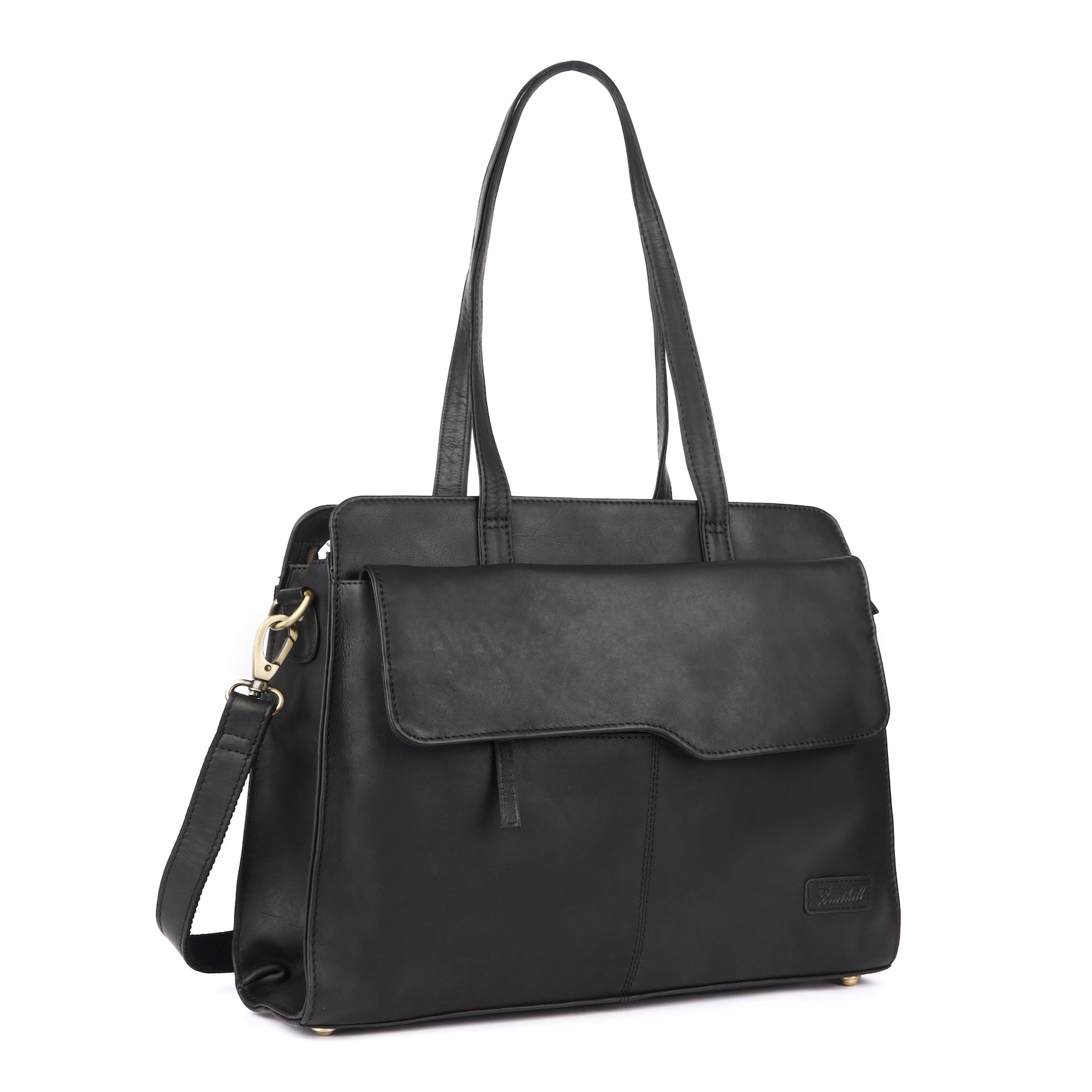 Benthill Handtasche Damen Leder | Businesstasche aus weichem hochwertigem Rindsleder | Vintage Laptop-Tasche | Henkeltasche Groß | Schultertasche - Umhängetasche Echt Leder