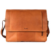 Benthill Messenger Bag Echt-Leder | Herren & Damen Umhängetasche aus hochwertigem Rindsleder | Vintage Echtleder Schultertasche Laptoptasche