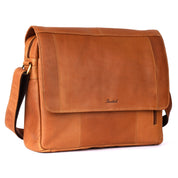Benthill Messenger Bag Echt-Leder | Herren & Damen Umhängetasche aus hochwertigem Rindsleder | Vintage Echtleder Schultertasche Laptoptasche