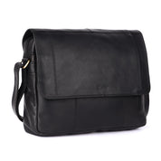 Benthill Messenger Bag Echt-Leder | Herren & Damen Umhängetasche aus hochwertigem Rindsleder | Vintage Echtleder Schultertasche Laptoptasche