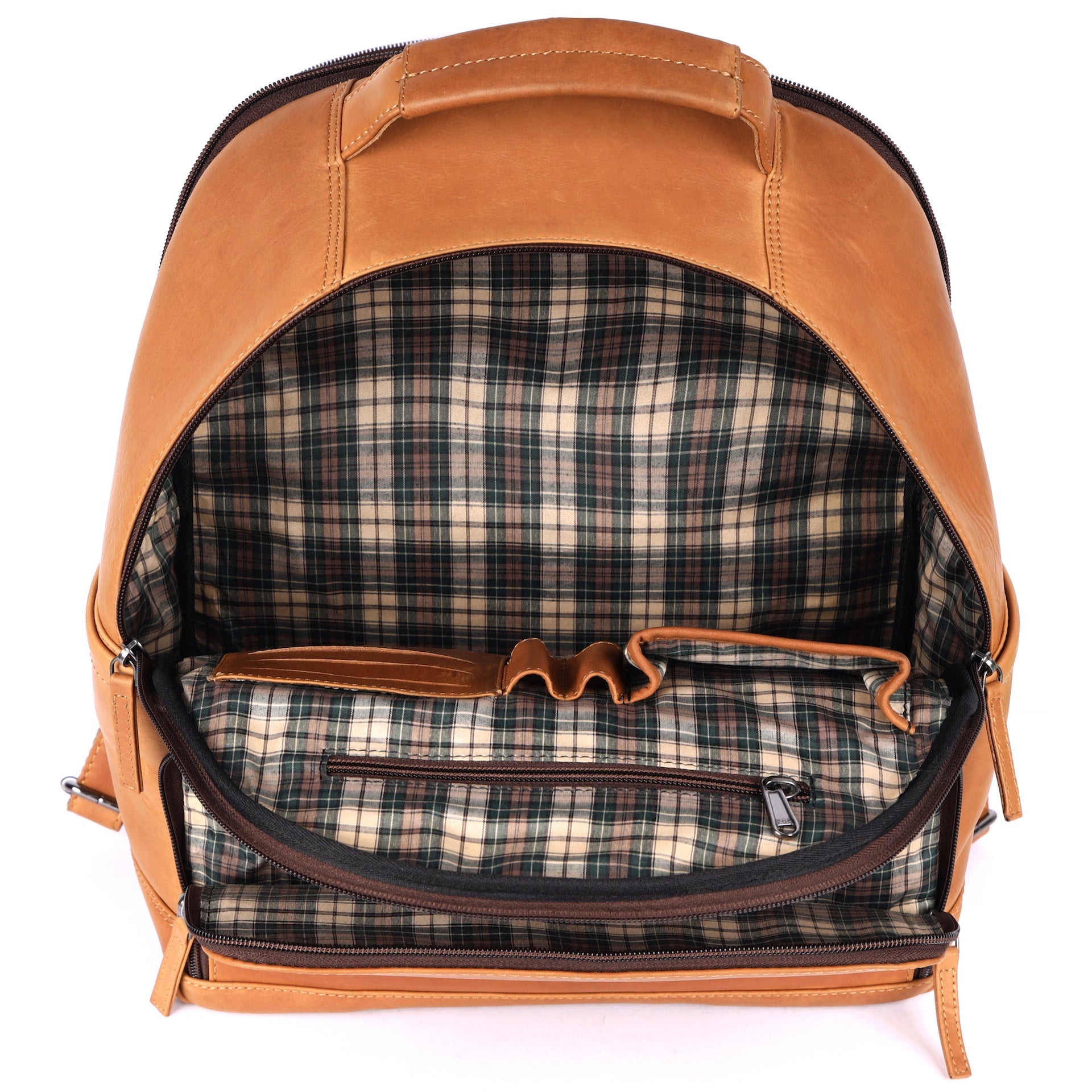 Benthill Rucksack Echt Leder | Damen Herren Schulterrucksack aus hochwertigem Rindsleder | Daypack Backpack Lederrucksack | Cityrucksack