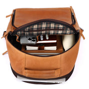 Benthill Rucksack Echt Leder | Damen Herren Schulterrucksack aus hochwertigem Rindsleder | Daypack Backpack Lederrucksack | Cityrucksack