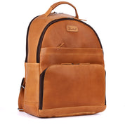 Benthill Rucksack Echt Leder | Damen Herren Schulterrucksack aus hochwertigem Rindsleder | Daypack Backpack Lederrucksack | Cityrucksack
