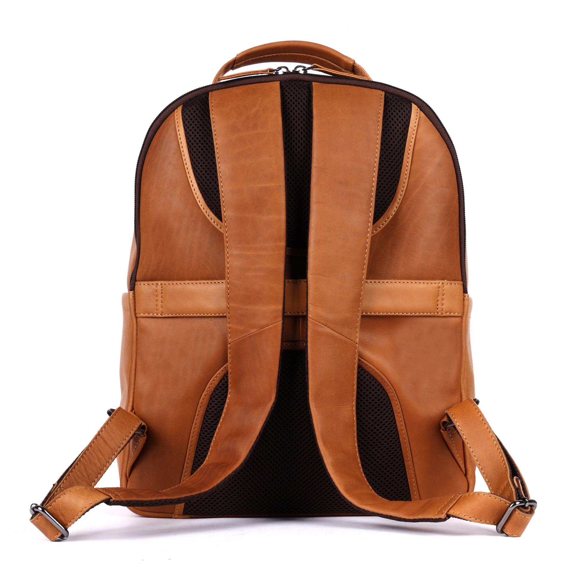 Benthill Rucksack Echt Leder | Damen Herren Schulterrucksack aus hochwertigem Rindsleder | Daypack Backpack Lederrucksack | Cityrucksack