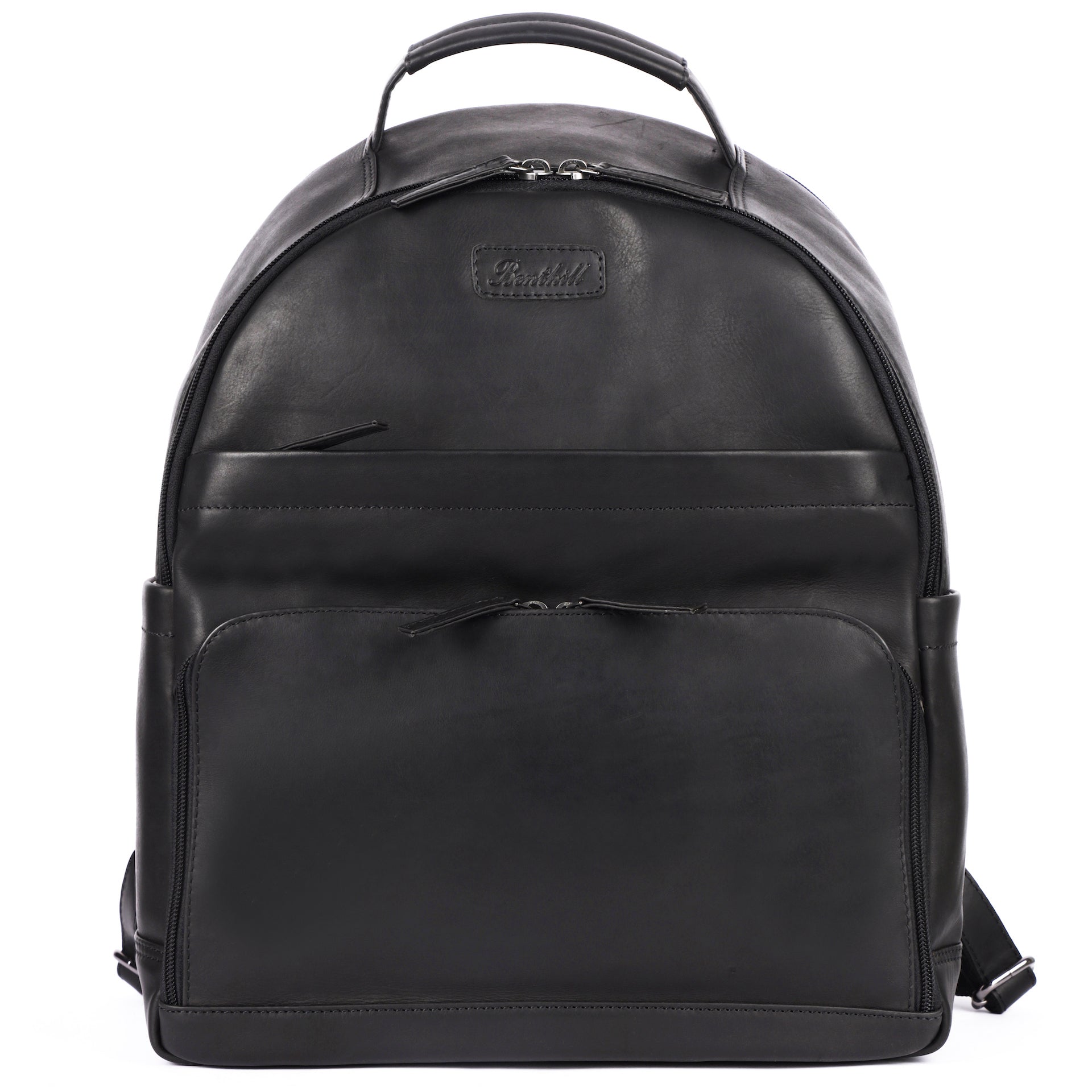 Benthill Rucksack Echt Leder | Damen Herren Schulterrucksack aus hochwertigem Rindsleder | Daypack Backpack Lederrucksack | Cityrucksack