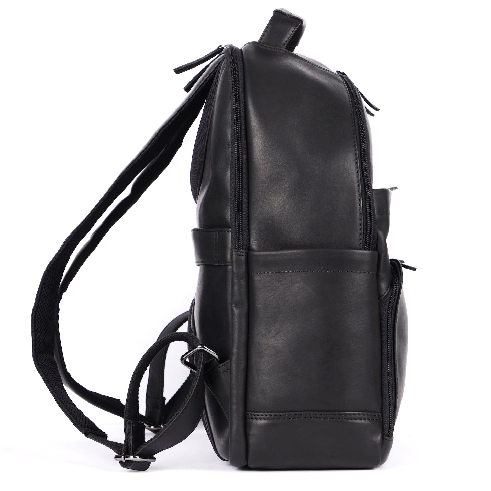 Benthill Rucksack Echt Leder | Damen Herren Schulterrucksack aus hochwertigem Rindsleder | Daypack Backpack Lederrucksack | Cityrucksack