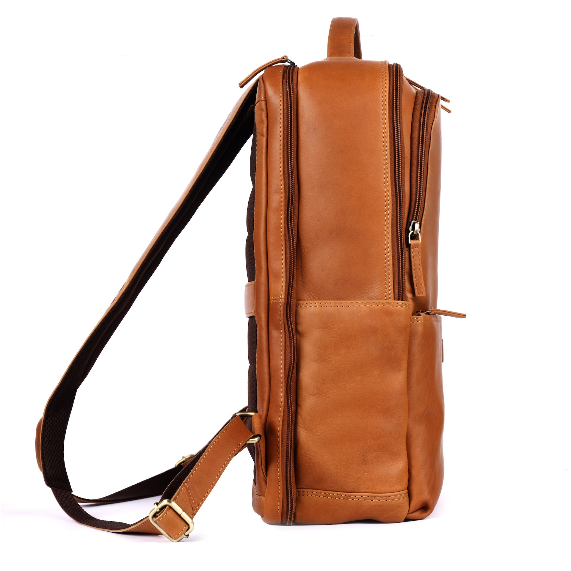 Benthill Rucksack Damen Herren Leder | Lederrucksack aus hochwertigem Rindsleder | Schulterrucksack Echt Leder | Daypack Backpack | Cityrucksack