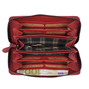 Benthill Geldbörse Groß Leder - XL Portemonnaie mit RFID-Schutz - Großes Portmonee mit vielen Kartenfächern - Reißverschluss Geldtasche inkl. Geschenkbox