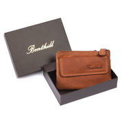 Benthill Schlüsseletui Leder | Schlüsseltasche Echt Leder | Kleines Schlüsselmäppchen für Damen & Herren inkl. Geschenkbox