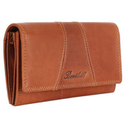 Benthill Portemonnaie Damen Leder - Hochwertige weiche Vintage EchtLeder Damen Geldbörse mit RFID Schutz - Grosse Damenbörse lang - Frauen Portmonee inkl. Geschenkbox