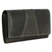 Benthill Portemonnaie Damen Leder - Hochwertige weiche Vintage EchtLeder Damen Geldbörse mit RFID Schutz - Grosse Damenbörse lang - Frauen Portmonee inkl. Geschenkbox