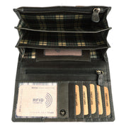 Benthill Portemonnaie Damen Leder - Hochwertige weiche Vintage EchtLeder Damen Geldbörse mit RFID Schutz - Grosse Damenbörse lang - Frauen Portmonee inkl. Geschenkbox