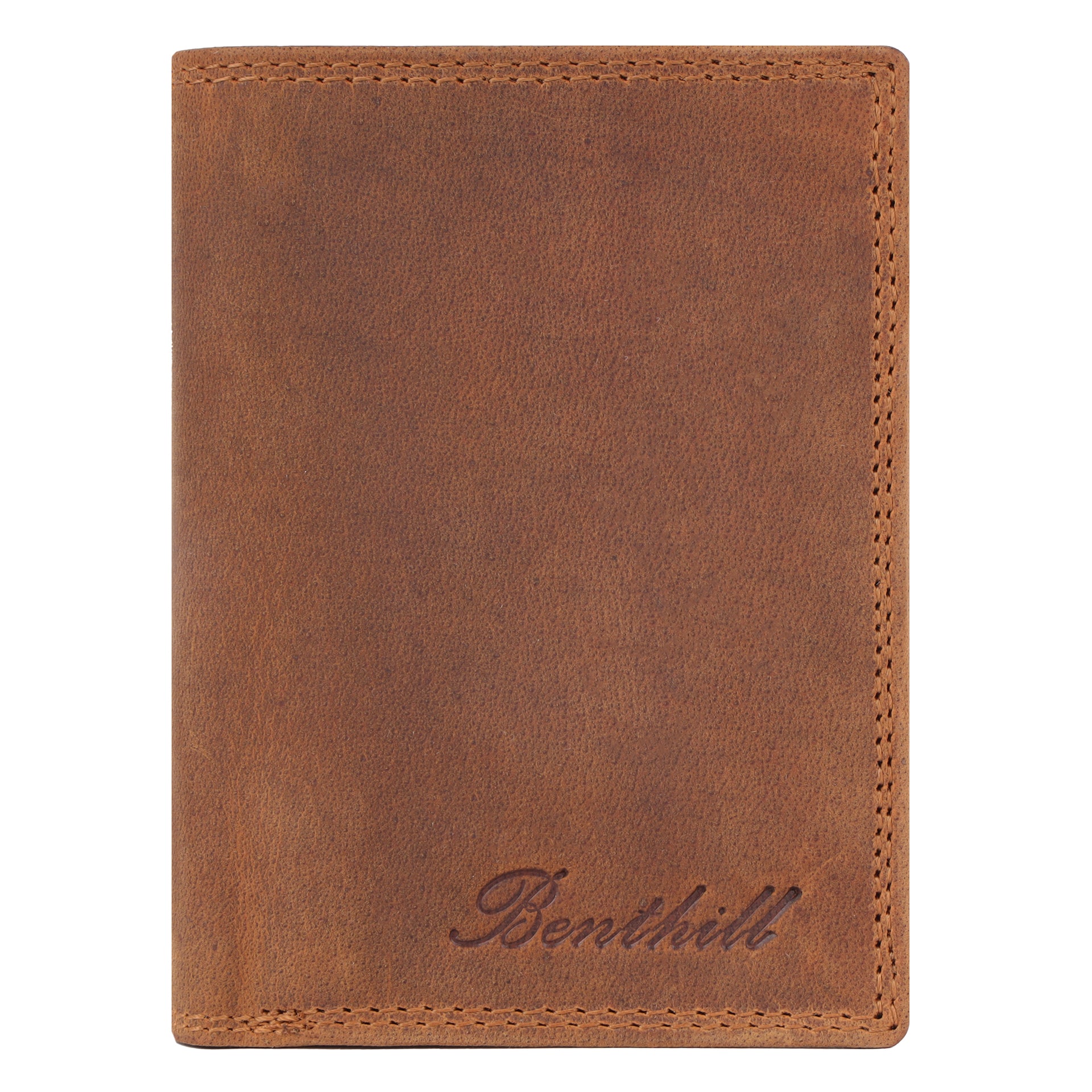 Benthill Herren Echt Leder Geldbörse - Geldbeutel mit RFID-Schutz - Slim Portemonnaie für Männer - Echtem Vintage Leder