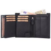Benthill Herren Echt Leder Geldbörse - Geldbeutel mit RFID-Schutz - Slim Portemonnaie für Männer - Echtem Vintage Leder