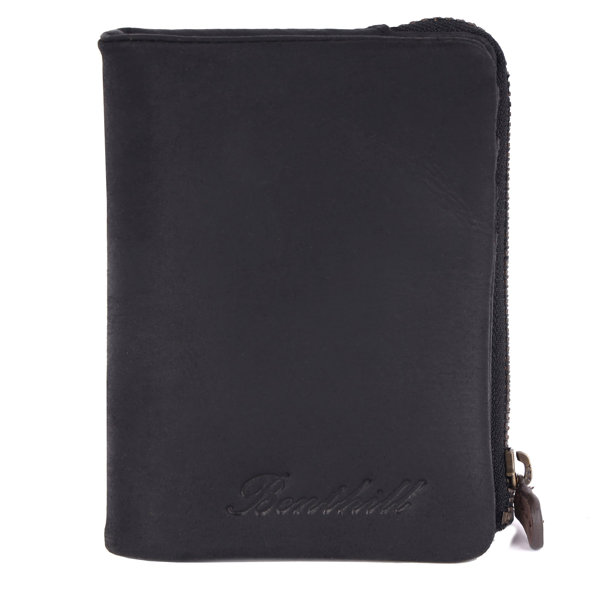 Benthill Kleiner Geldbeutel Leder | Mini Geldbörse Damen mit RFID Schutz | Portmonee mit 6 Kartenfächer | Mini-Börse aus Echtleder | Portemonnaie inkl. Geschenkbox