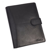 Benthill Arbeitsmappe A5 Echt Leder | Konferenzmappe aus echtem Leder | Reißverschluss Schreibmappe | Dokumentenmappe - Organizer