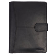 Benthill Arbeitsmappe A5 Echt Leder | Konferenzmappe aus echtem Leder | Reißverschluss Schreibmappe | Dokumentenmappe - Organizer