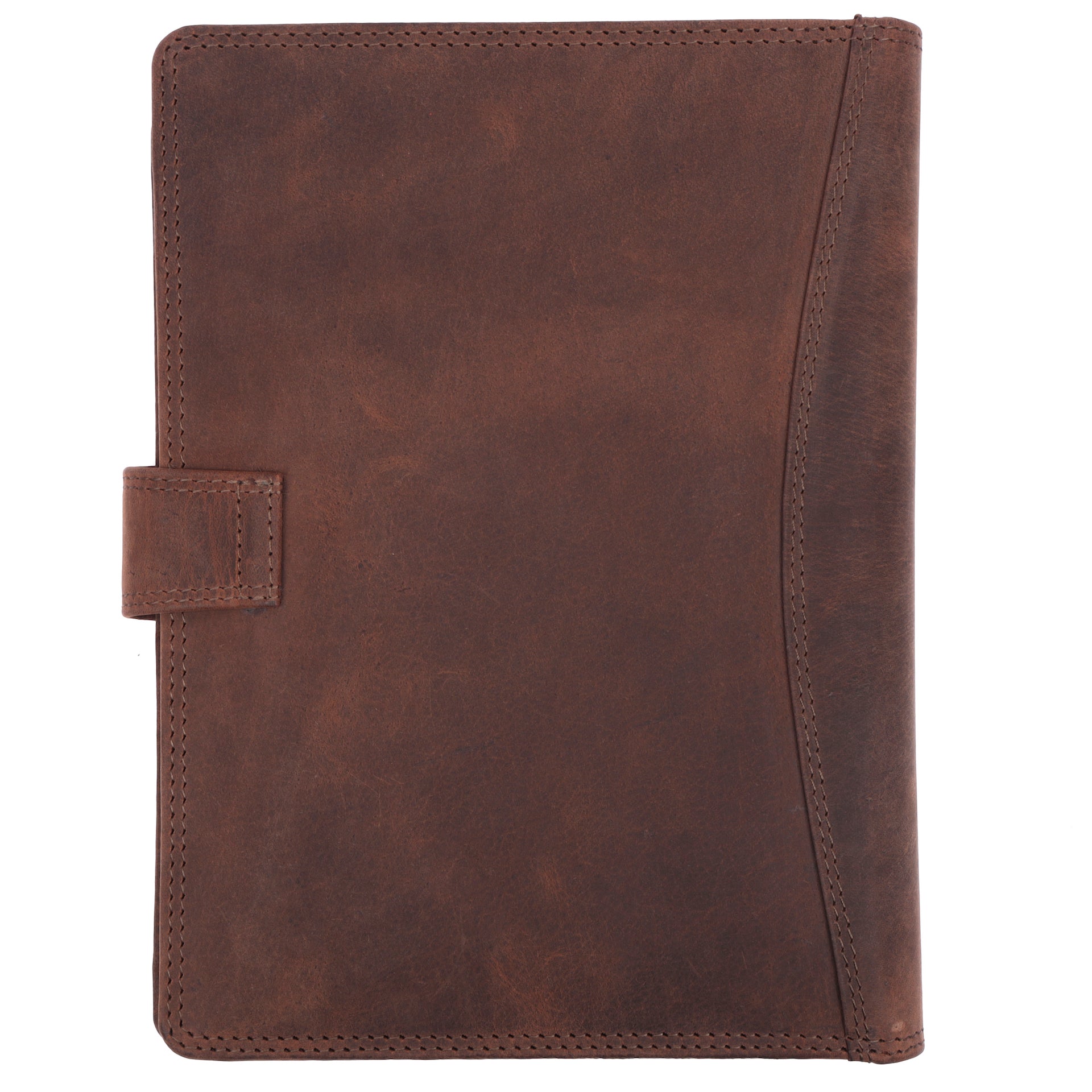 Benthill Arbeitsmappe A5 Echt Leder | Konferenzmappe aus echtem Leder | Reißverschluss Schreibmappe | Dokumentenmappe - Organizer