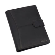 Benthill Arbeitsmappe A5 Echt Leder | Konferenzmappe aus echtem Leder | Reißverschluss Schreibmappe | Dokumentenmappe - Organizer