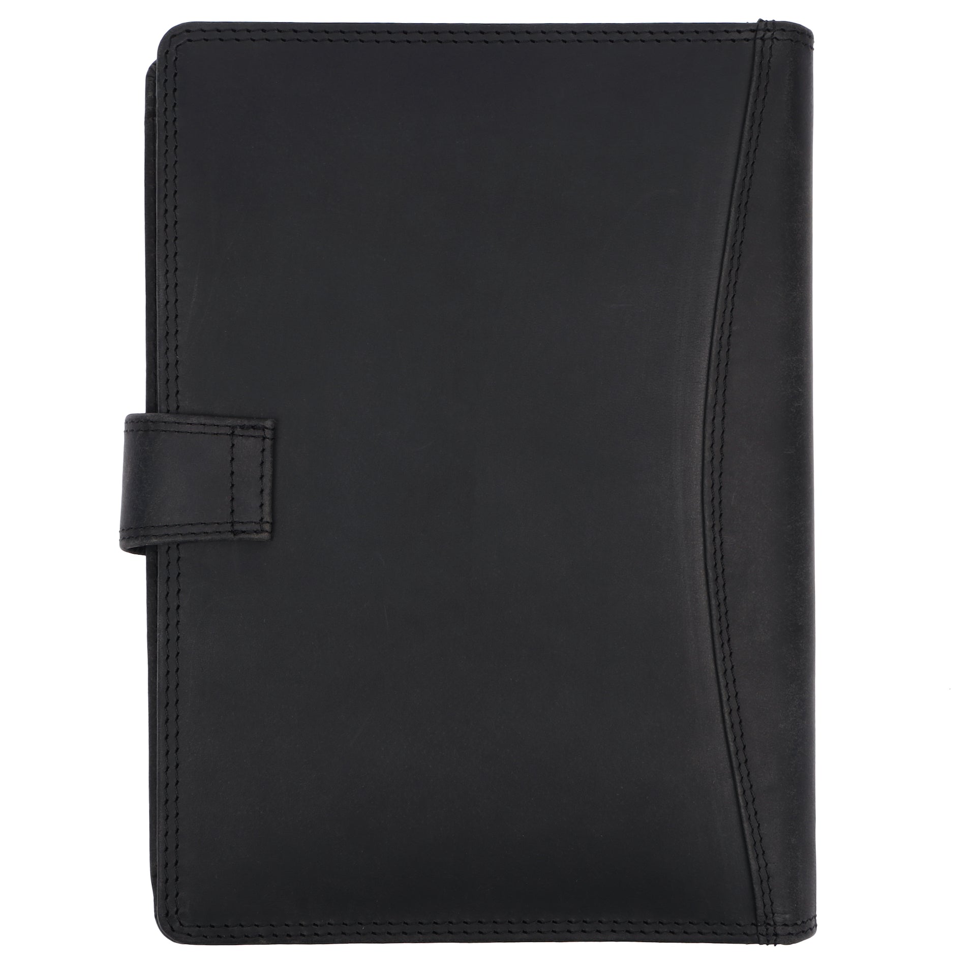 Benthill Arbeitsmappe A5 Echt Leder | Konferenzmappe aus echtem Leder | Reißverschluss Schreibmappe | Dokumentenmappe - Organizer