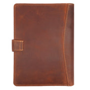 Benthill Arbeitsmappe A5 Echt Leder | Konferenzmappe aus echtem Leder | Reißverschluss Schreibmappe | Dokumentenmappe - Organizer