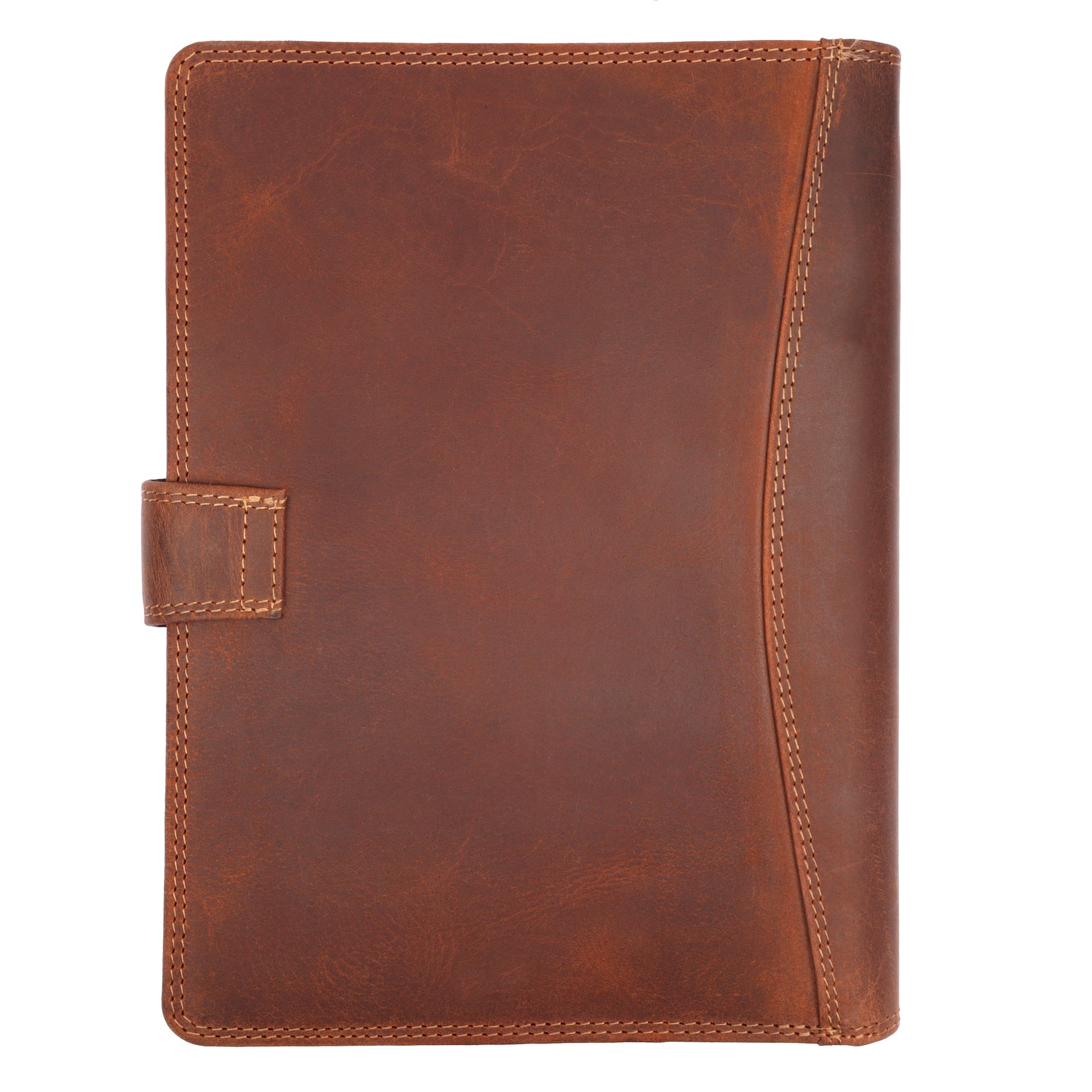 Benthill Arbeitsmappe A5 Echt Leder | Konferenzmappe aus echtem Leder | Reißverschluss Schreibmappe | Dokumentenmappe - Organizer