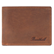 Benthill Geldbörse Herren Leder - Echtleder Geldbeutel mit RFID-Schutz - Slim Portemonnaie für Männer - Echtem Vintage Leder