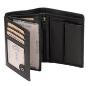 Benthill Geldbörse Herren Leder - Echtleder Geldbeutel mit RFID-Schutz - Slim Portemonnaie für Männer - Echtem Vintage Leder