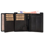 Benthill Geldbörse Herren Leder - Echtleder Geldbeutel mit RFID-Schutz - Slim Portemonnaie für Männer - Echtem Vintage Leder