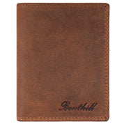 Benthill Geldbörse Herren Leder - Echtleder Geldbeutel mit RFID-Schutz - Slim Portemonnaie für Männer - Echtem Vintage Leder