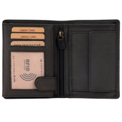 Benthill Geldbörse Herren Leder - Echtleder Geldbeutel mit RFID-Schutz - Slim Portemonnaie für Männer - Echtem Vintage Leder