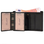 Benthill Geldbörse Herren Leder - Echtleder Geldbeutel mit RFID-Schutz - Slim Portemonnaie für Männer - Echtem Vintage Leder