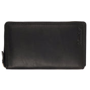 Benthill Geldbörse Groß Leder - XL Portemonnaie mit RFID-Schutz - Großes Portmonee mit vielen Kartenfächern - Reißverschluss Geldtasche inkl. Geschenkbox
