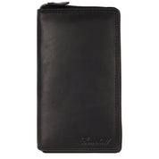 Benthill Geldbörse Groß Leder - XL Portemonnaie mit RFID-Schutz - Großes Portmonee mit vielen Kartenfächern - Reißverschluss Geldtasche inkl. Geschenkbox