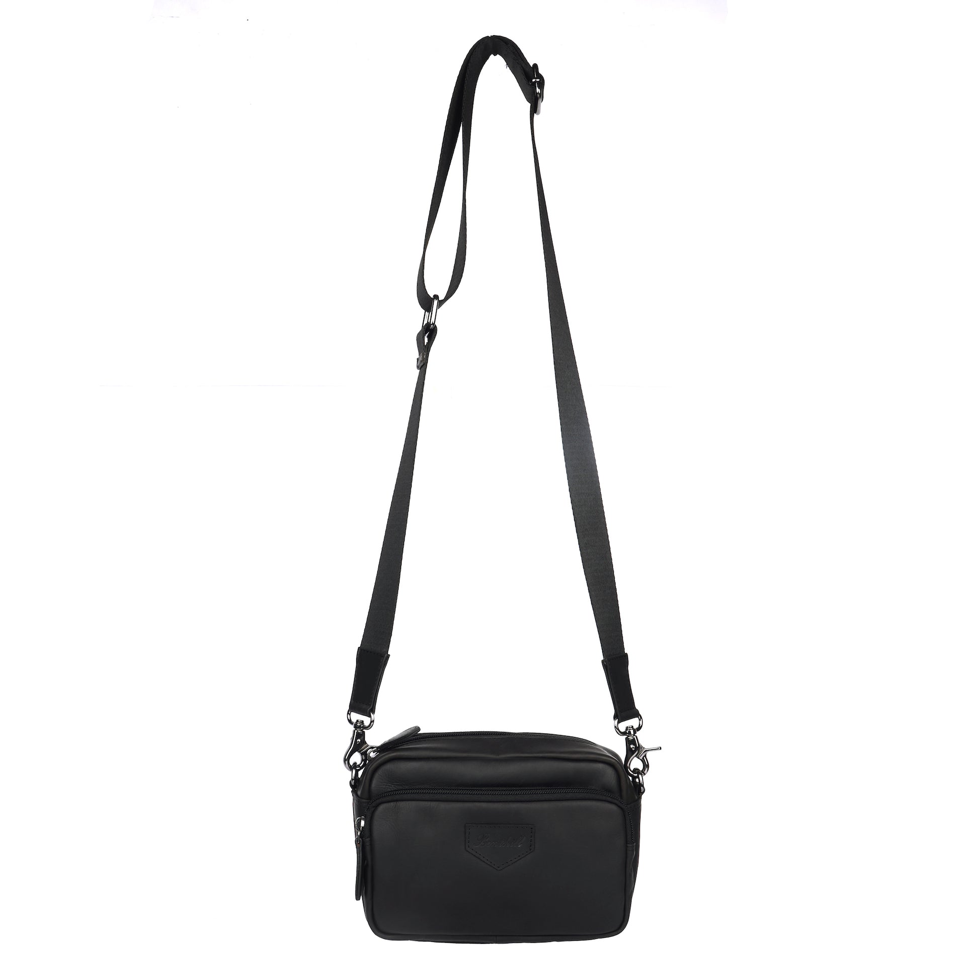Benthill Schultertasche Herren Damen Echt-Leder | Herren Umhängetasche aus hochwertigem Rindsleder | Vintage Echtleder Bag