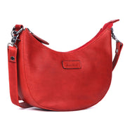 Benthill Schultertasche Damen Echt Leder | Henkeltasche aus hochwertigem Rindsleder | Kleine Vintage Hobo Bag Beutel