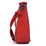 Benthill Schultertasche Damen Echt Leder | Henkeltasche aus hochwertigem Rindsleder | Kleine Vintage Hobo Bag Beutel