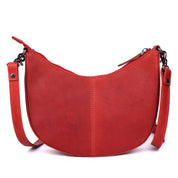Benthill Schultertasche Damen Echt Leder | Henkeltasche aus hochwertigem Rindsleder | Kleine Vintage Hobo Bag Beutel