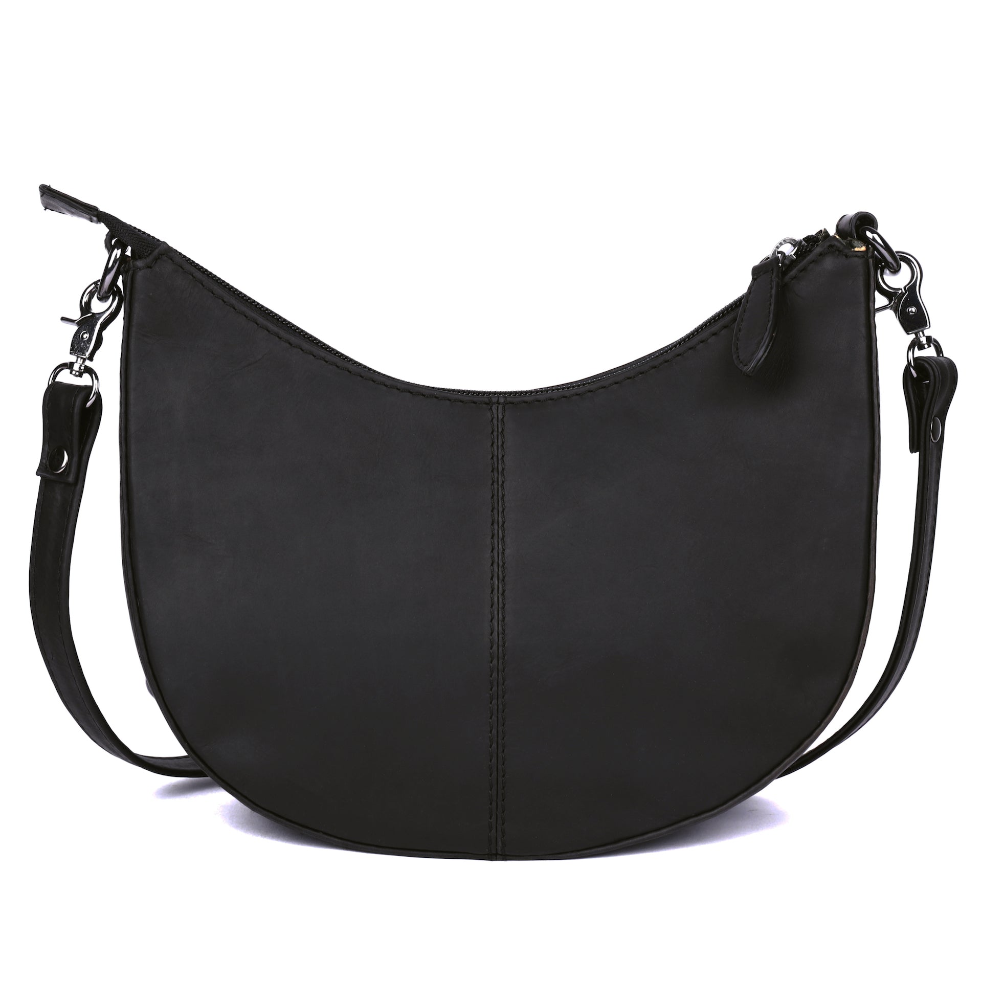 Benthill Schultertasche Damen Echt Leder | Henkeltasche aus hochwertigem Rindsleder | Kleine Vintage Hobo Bag Beutel