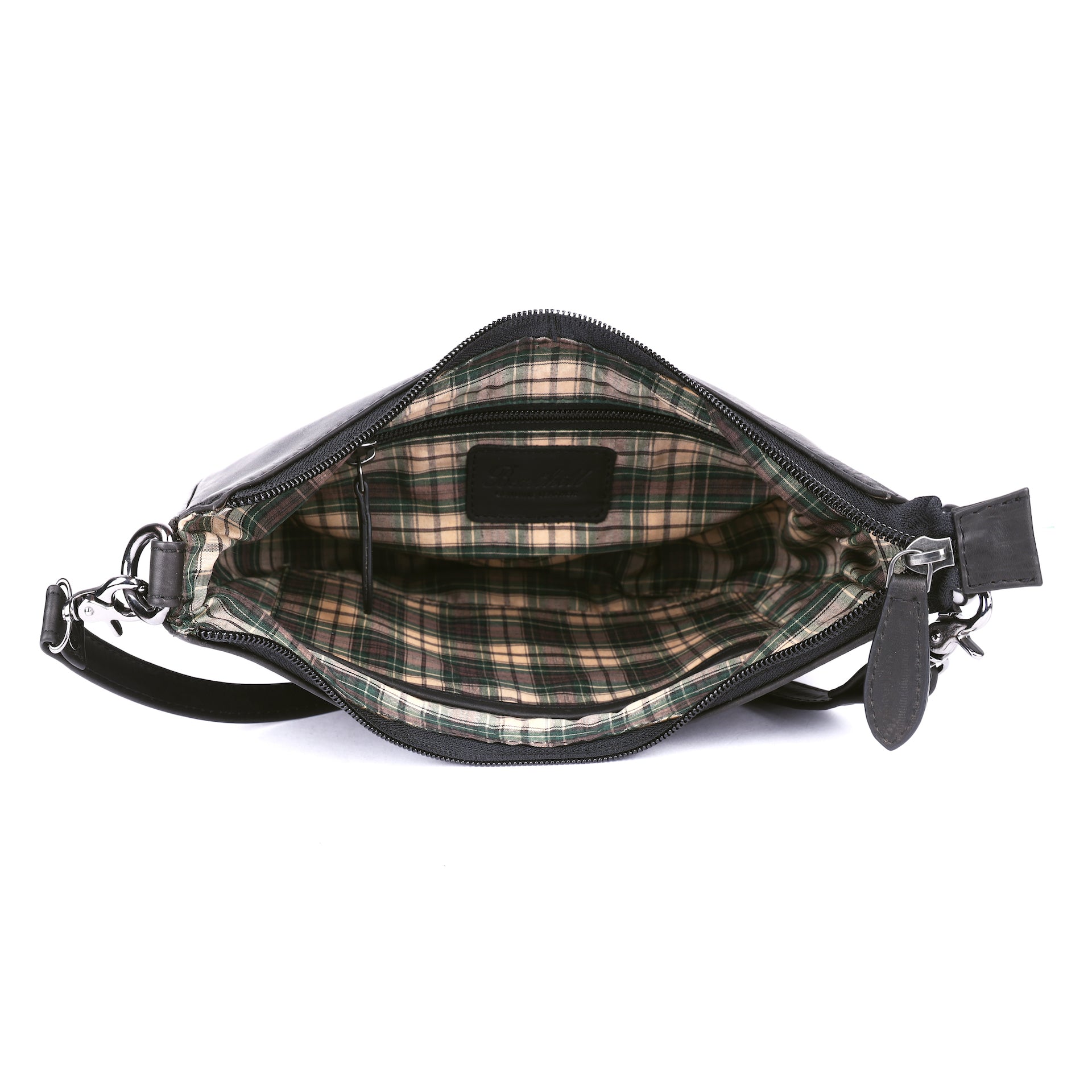 Benthill Schultertasche Damen Echt Leder | Henkeltasche aus hochwertigem Rindsleder | Kleine Vintage Hobo Bag Beutel