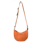 Benthill Schultertasche Damen Echt Leder | Henkeltasche aus hochwertigem Rindsleder | Kleine Vintage Hobo Bag Beutel