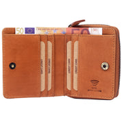 Benthill Kleine Geldbörse Echt Leder | Damen & Herren Portemonnaie mit RFID Schutz | 8 Kartenfächer | Slim-Wallet inkl. Geschenkbox