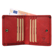 Benthill Kleine Geldbörse Echt Leder RFID | Portmonee Echtleder Damen & Herren | Minibörse Mini Portemonnaie inkl. Geschenkbox
