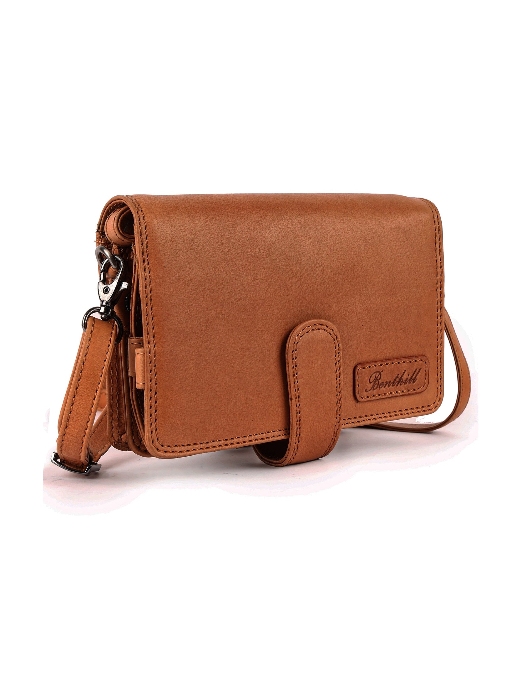 Benthill Reisebrieftasche Echt Leder - Hochwertige Dokumententasche mit RFID Schutz | Damen & Herren Handgelenktasche | Organizer - Brieftasche - Travel Wallet inkl. Geschenkbox
