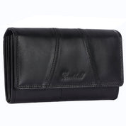 Benthill Portemonnaie Damen Leder - Hochwertige weiche Vintage EchtLeder Damen Geldbörse mit RFID Schutz - Grosse Damenbörse lang - Frauen Portmonee inkl. Geschenkbox