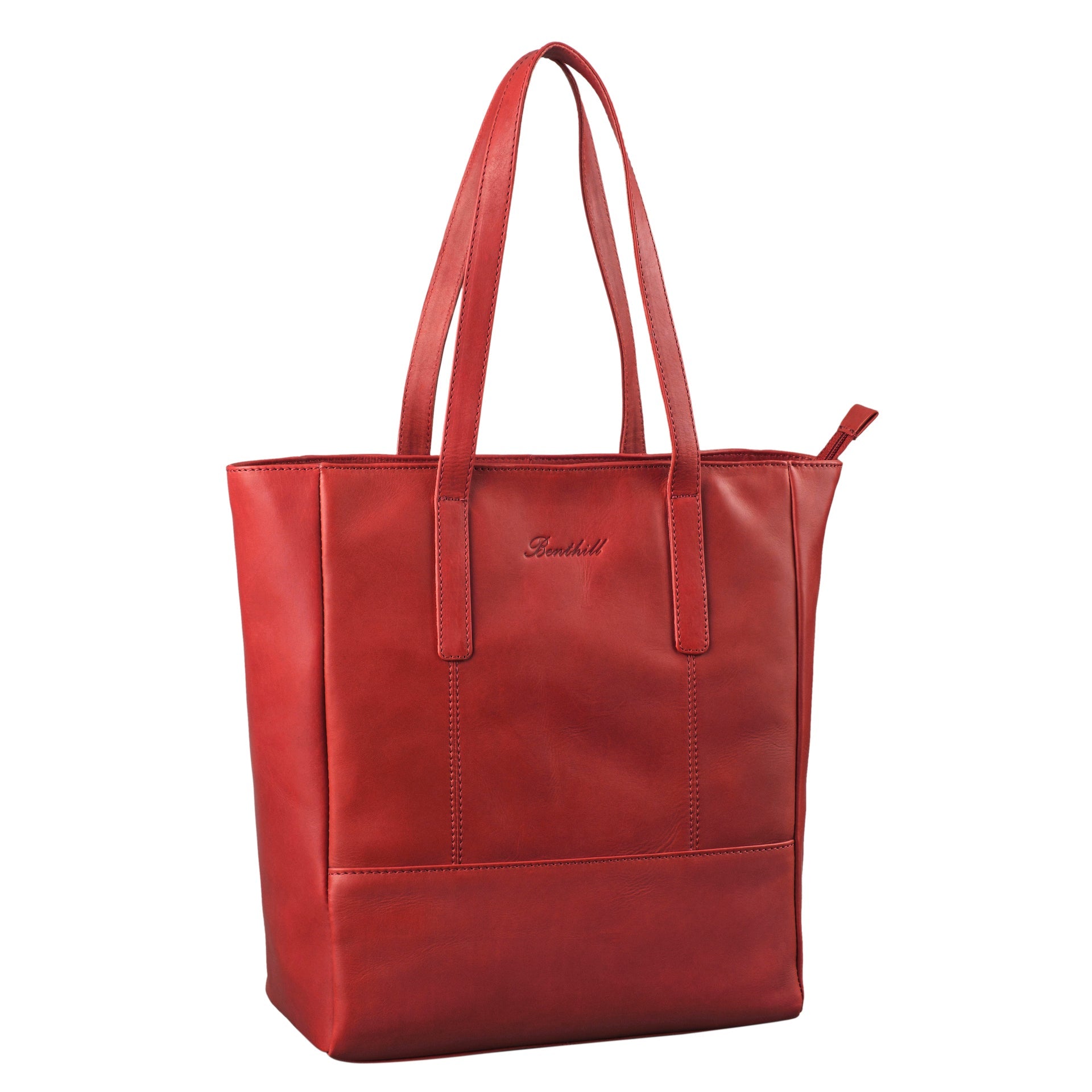 Benthill Shopper Damen Echt Leder | Handtasche aus echtem Rindsleder | Frauen Schultertasche Groß | Vintage Henkeltasche
