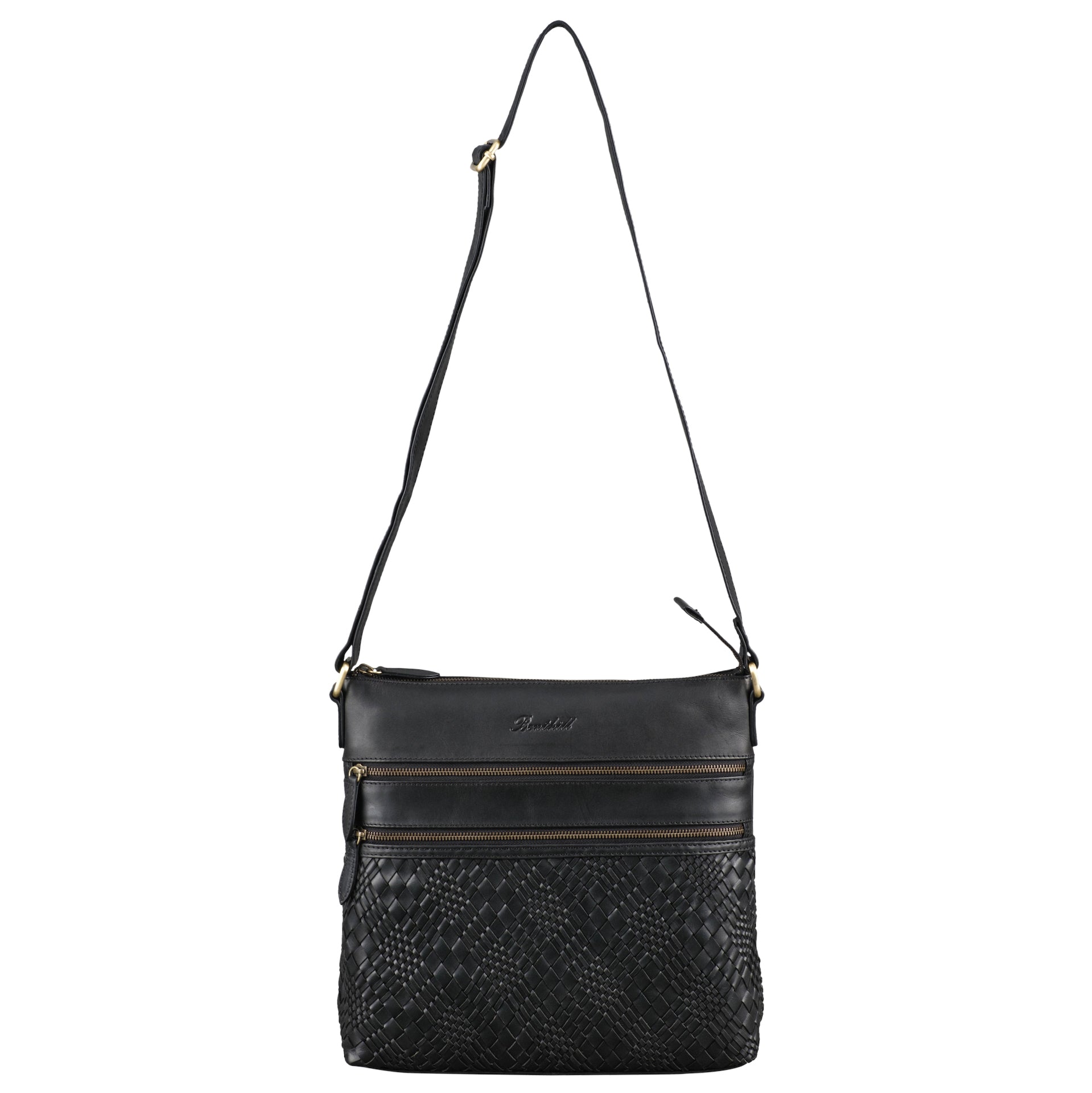 Benthill Schultertasche Damen Echt Leder | Umhängetasche aus echtem Rindsleder | Frauen Handtasche Vintage | Shopper Bag Beutel