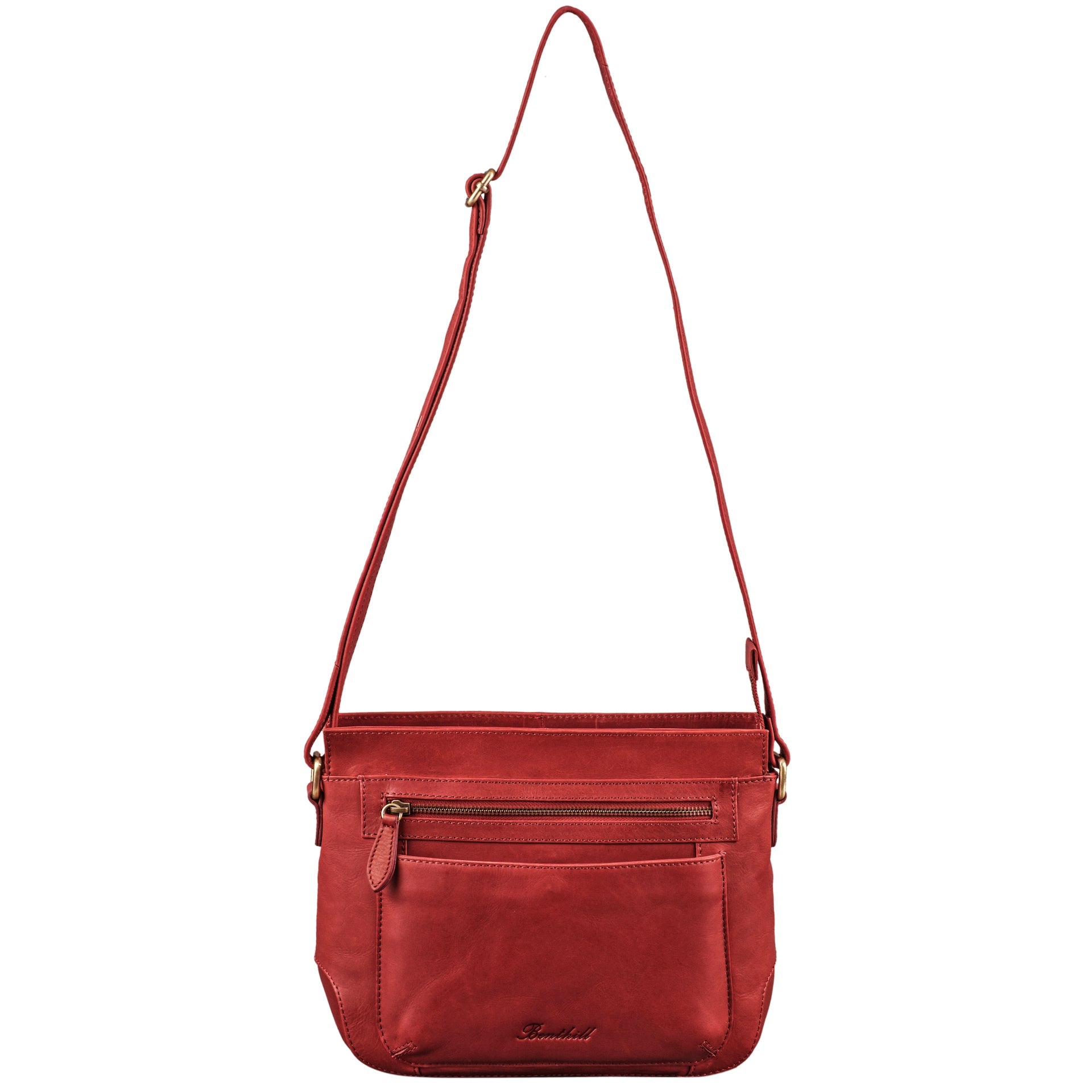 Benthill Echt Leder Damen Schultertasche | Vintage Umhängetasche aus weichem Rindsleder | Ledertasche für Frauen | Kleine Damentasche