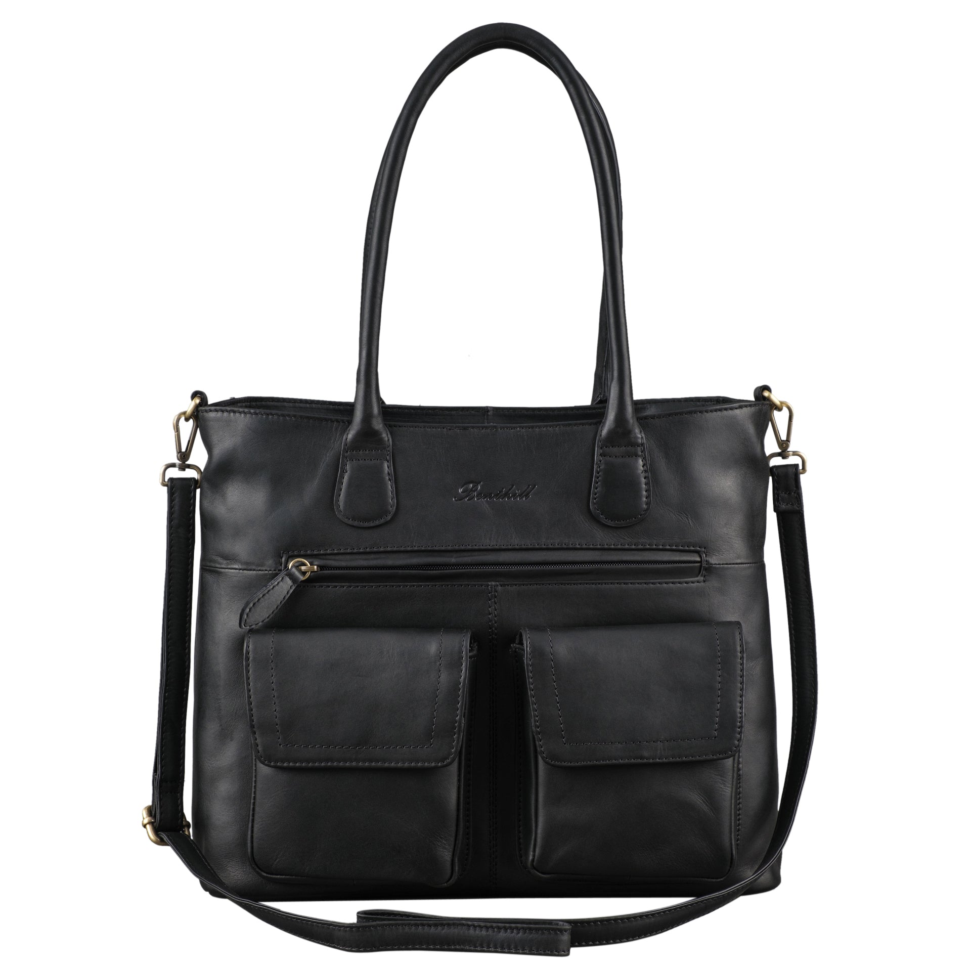 Benthill Handtasche Damen Leder | Vintage Henkeltasche aus echtem Rindsleder | Große Umhängetasche | Echt Leder Shopper
